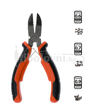 Аксесоари Инструменти - клещи, ножици, кохери, ножове...... Клещи MIKADO / AMN-003 за кербоване (кримпване)